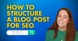 how to write a blog post for seo